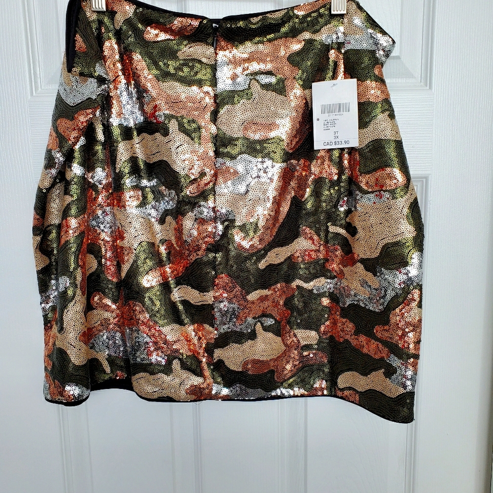 Sequin army print